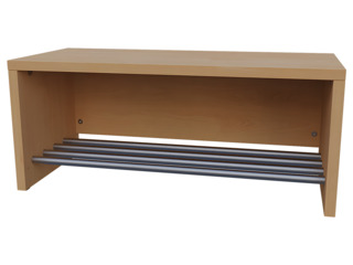 Garderobensitzbank "Klassik-Line" mit Alurost