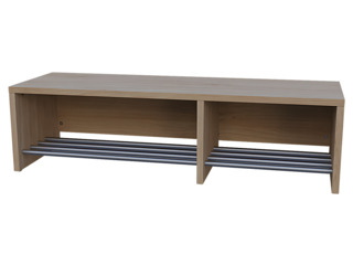 Garderobensitzbank "Modern-Line" mit Alurost