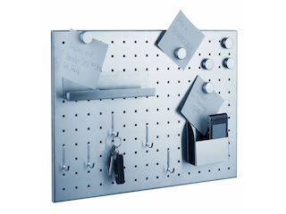Gelochte Magnettafel mit Zubeh&ouml;r Pinwand