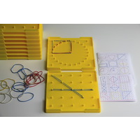 Geometriebrett doppelseitig in gelb