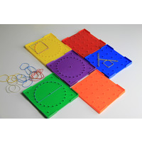 Geometriebretter klein doppelseitig in 6 Farben