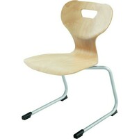 Gleitkufenstuhl solit:sit® mit Buchenholzsitzschale