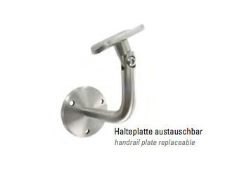 Edelstahl Handlaufhalter Modell 12