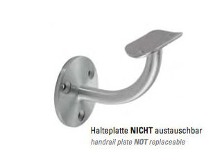 Edelstahl Handlaufhalter Modell 15