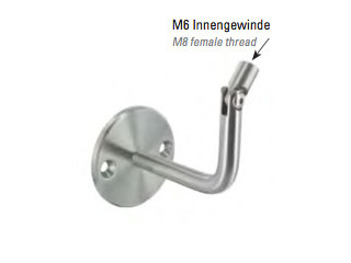Edelstahl Handlaufhalter Modell 16