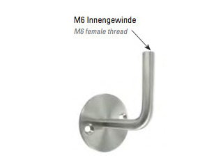 Edelstahl Handlaufhalter Modell 17