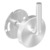 Handlaufhalter zum Anschwei&szlig;en+Abdeckrosette, 2 x Langloch