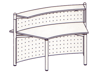 Haupttheke Seven bogenförmig 45°
