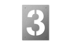 Hausnummern Edelstahl