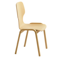 Holzstuhl "Carlo" mit Sitzschale