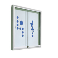 Informationsvitrine mit Whiteboardrückwand