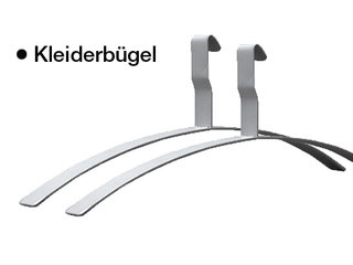 Kleiderbügel-Set Montana, Stahl pulverbeschichtet