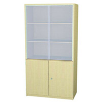 Kombischrank mit Glasschiebet&uuml;ren