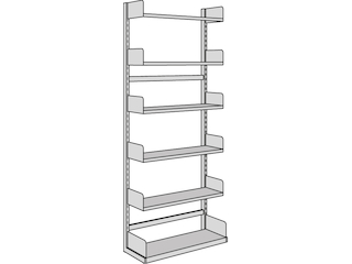 Komplett-Regalfelder einseitig