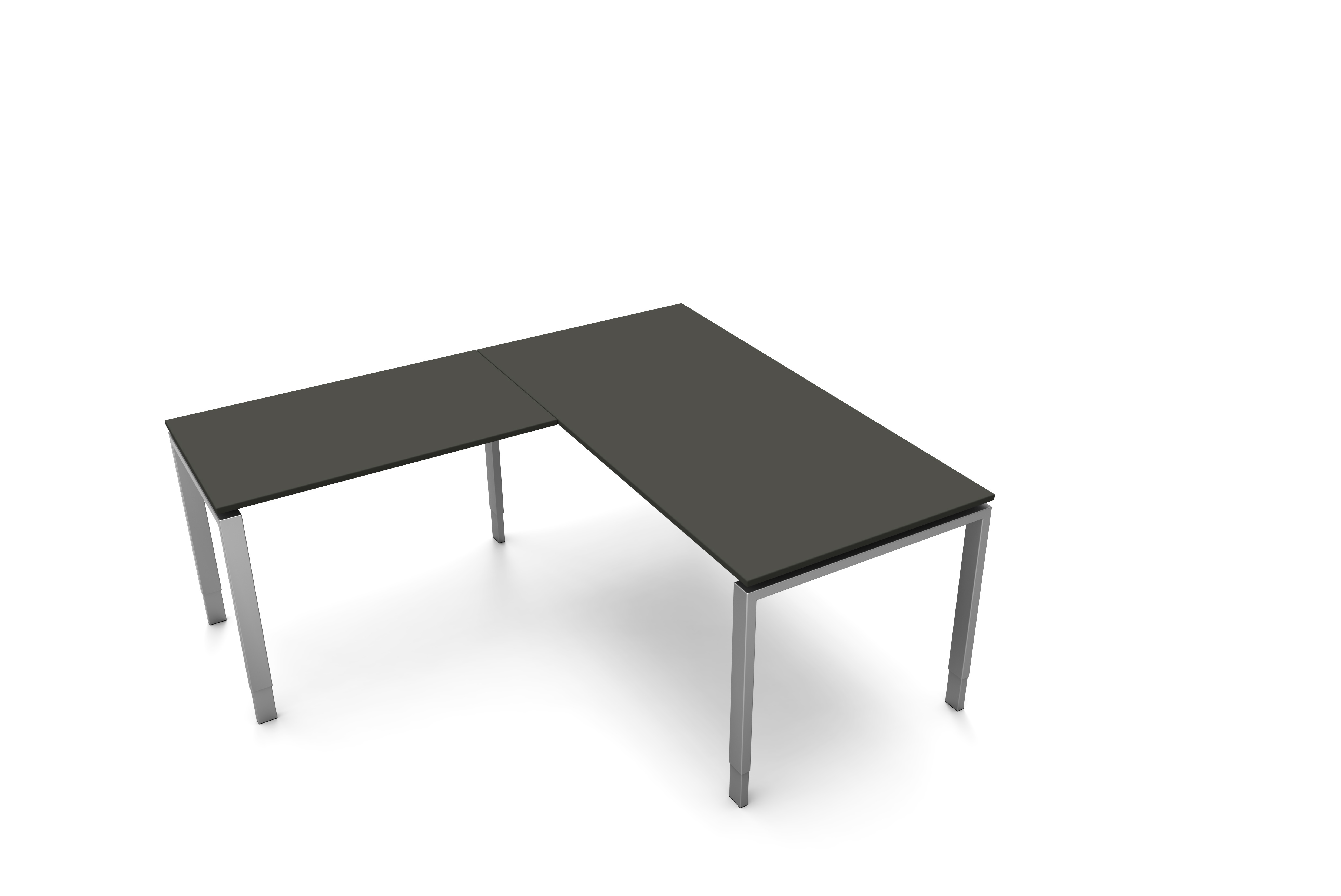 Schreibtisch / Besprechungs-tisch mit Anbaustisch