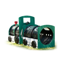 Kriechtunnel-Set Lokomotive und Waggon