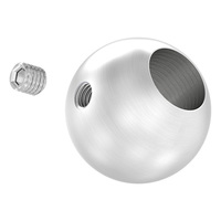 Kugel mit Durchgangsbohrung und seitlicher Madenschraube