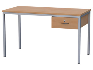 Lehrer-Arbeitstisch mit Schublade, Breite 130 cm