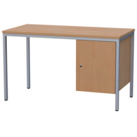 Lehrer-Arbeitstisch mit Unterbau, Breite 130 cm