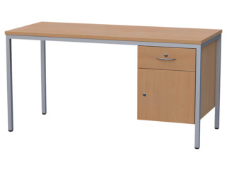 Lehrer-Arbeitstisch mit Unterbau, Breite 150 cm