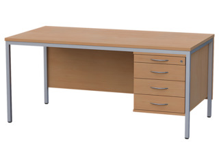 Lehrer-Arbeitstisch mit Unterbau, Breite 160 cm