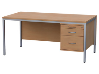 Lehrer-Arbeitstisch mit Unterbau, Breite 160 cm