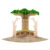 Lese-Ecke Baum, mit Teppich