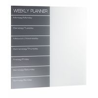 Magnetische Glastafel "Wochenplaner" Pinwand