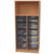 Materialschrank B 70,2 cm - 1 fester Boden, 10 / 20 Boxen auf Schienen
