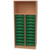 Materialschrank B 70,2 cm - 1 fester Boden, 10 / 20 Boxen auf Schienen