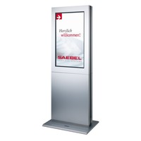 MediaPylon mit integriertem Monitor 40"