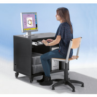 Medienwagen mit Rollo, fahrbar