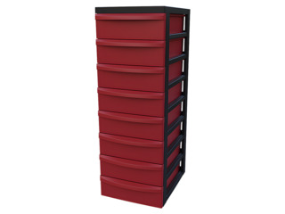 Modulbox-Tower B 29 cm feststehend - 1 x 8 flache Modulboxen