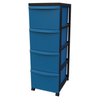 Modulbox-Tower B 29 cm mit Rollen - 1 x 4 hohe Modulboxen