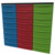 Modulbox-Tower B 87 cm feststehend - 3 x 8 flache Modulboxen