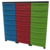 Modulbox-Tower B 87 cm mit Rollen - 3 x 8 flache Modulboxen