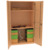 Musikschrank Typ F, B 105 cm - mit Sockel / mit Rollen