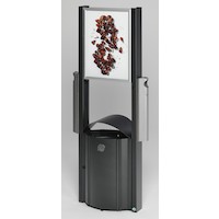 Abfallsammler mit Aschern und Werbeflächen AG 78