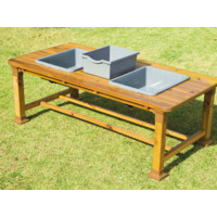 Outdoor-Sand-und-Wassertisch mit 3 Becken