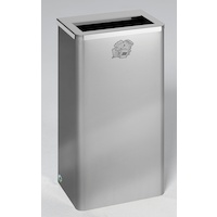 Papierkorb B 31 aus Edelstahl