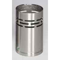 Papierkorb H38 aus Edelstahl