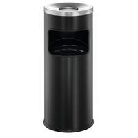 Papierkorb Metall 17L rund mit Ascher SAFE