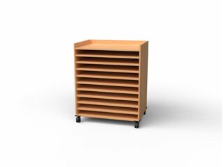 Papierschrank mit 10 Fächern