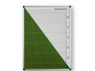 Plantafel mit Personalplan und Stundenraster aus beschreibbarer Premium