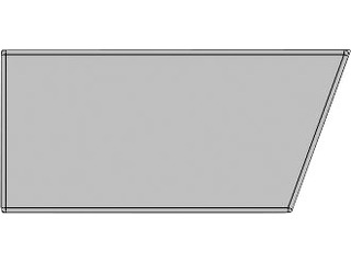 Polsterhocker Tetris, rechts angeschrägt