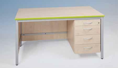 Lehrertisch mit 4 Schubladen