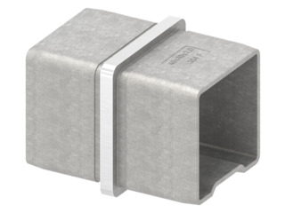 Quadratrohr-Verbinder, mit Steg, zum Stecken
