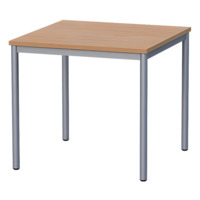 Quadrattisch - Dekorplatte, Tischbeine Rundrohr &Oslash; 40 mm