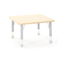 Quadrattisch OWLAF mit Metallbeinen, höhenverstellbar