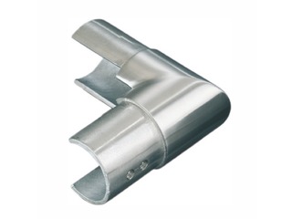 Rahmenecke 90° für rundes Nutrohr